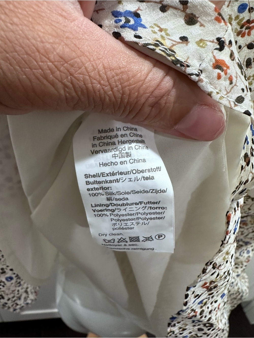 Madewell silk field floral ruffle neck mini dress - Picture 10 of 10